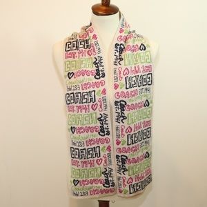 Coach Wool Scarf Logos